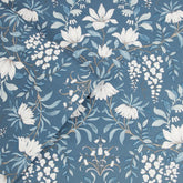 Laura Ashley Parterre Wallpaper Dark Seaspray